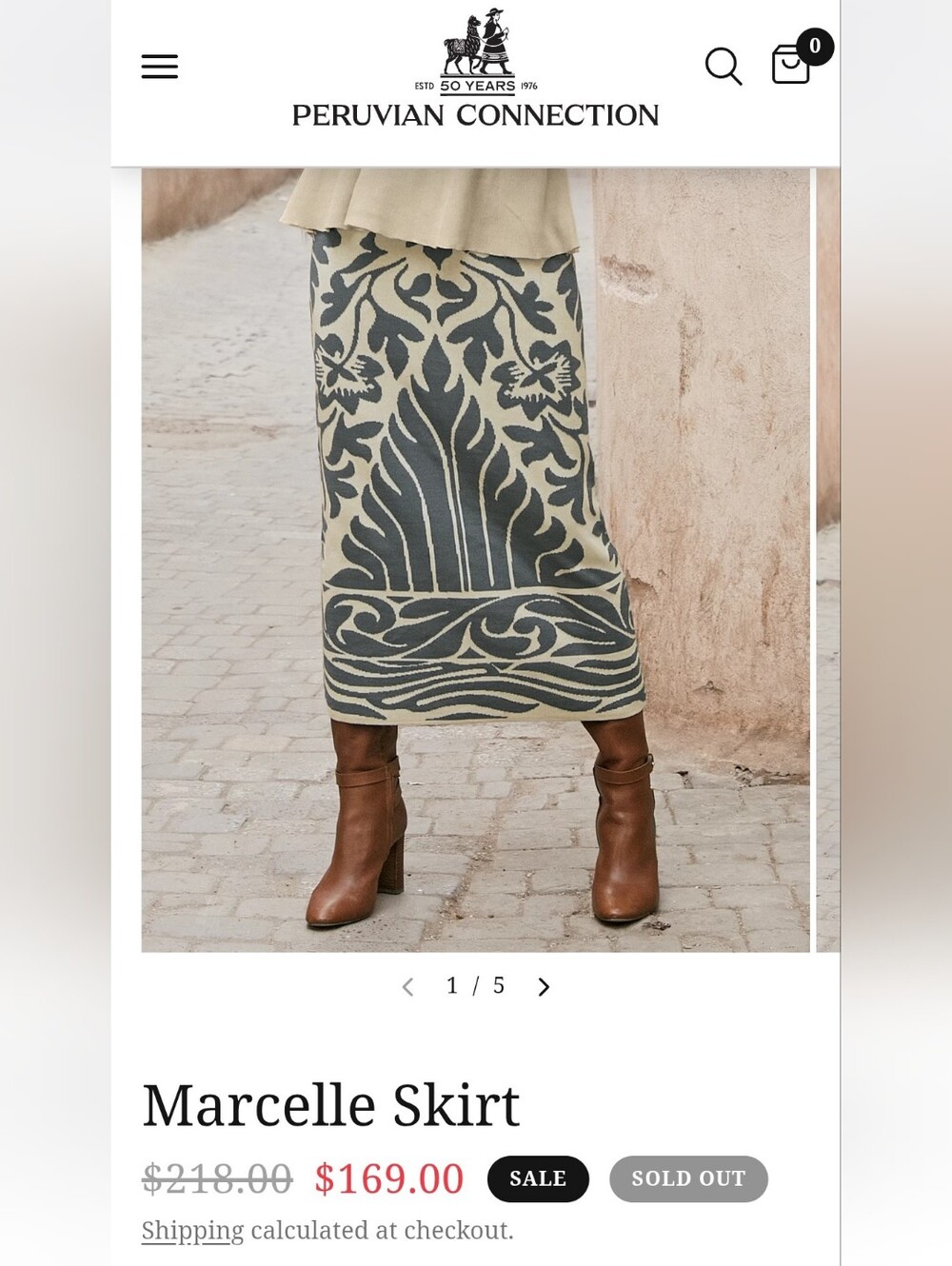 Peruvian Collection Marcelle Skirt